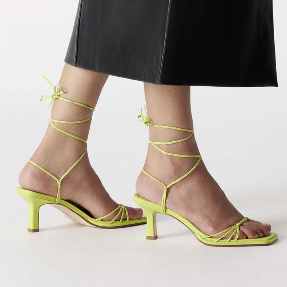 Aeyde Roda Apple Ankle Wrap Sandal Aeyde Roda Apple Ankle Wrap Sandal A